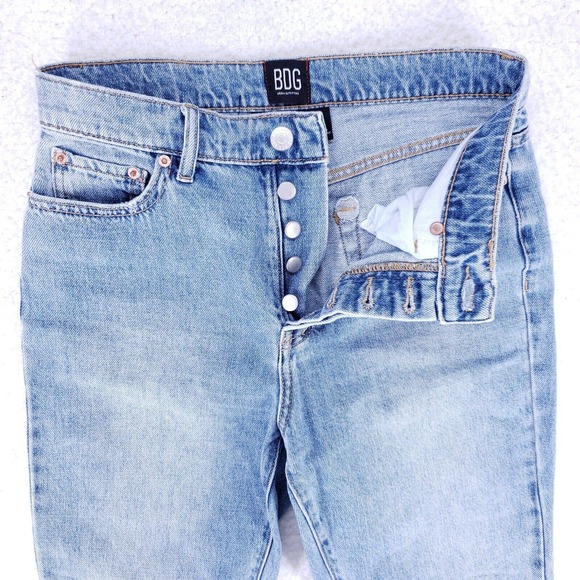 Urban Outfitters BDG Button Fly Jeans Womens Size 26 Slim Straight Raw Hem Pants - Picture 10 of 13